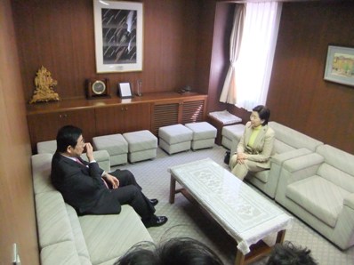 小宮山洋子厚生労働大臣と面談の画像