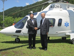 富山県知事とドクターヘリの運航に係る協定締結