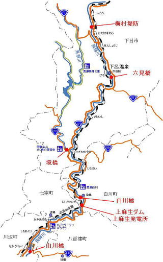 飛騨川位置図