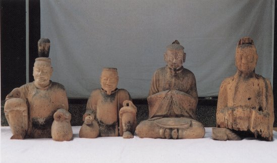 木造桂本神社神像