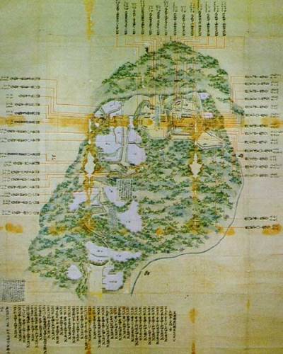 岩村城絵図、平面図