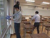 学校での感染防止対策