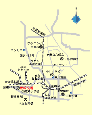 荒崎交番案内図