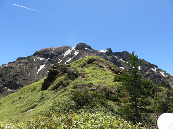 焼岳山頂付近