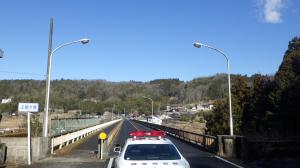 橋上の路面状況