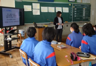 岩邑中学校講座の様子2