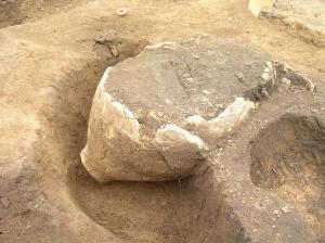 弥生時代終末期の土器棺墓の写真です