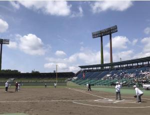 岐阜高等学校創立150周年記念事業 親善野球大会開会式・始球式