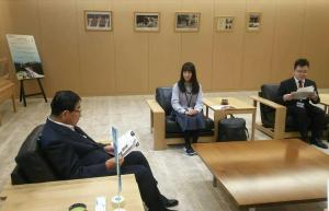 「国際経済オリンピック」日本代表への選出を報告