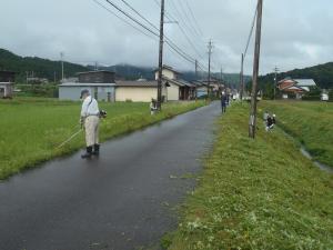 農道の草刈り