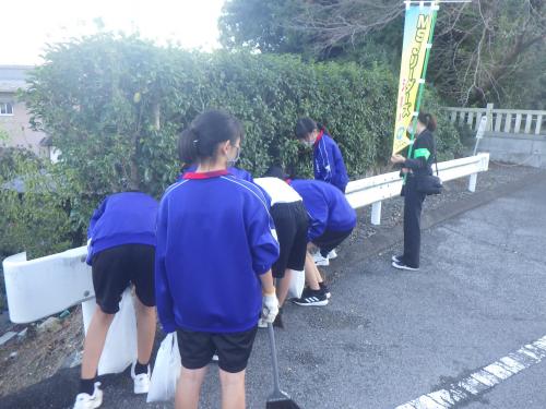 高田中学校MSJリーダーズのよる清掃活動