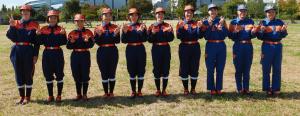 安八郡女性消防隊