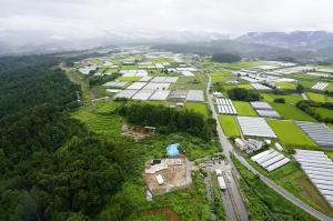 松本上野遺跡の遠景写真です