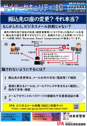 70号　ビジネスメール詐欺対策