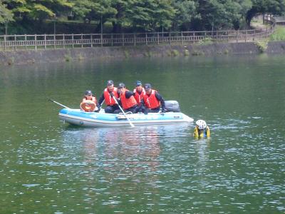 伊自良湖水難救助訓練の様子３