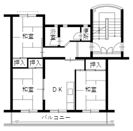 田神住宅の間取り1
