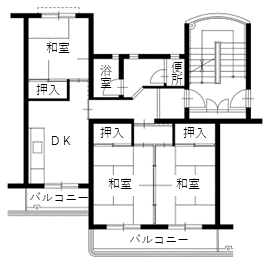 田神住宅の間取り3