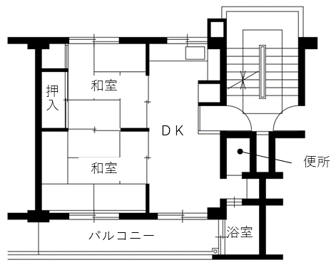 近の島住宅の間取り