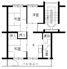 荒崎住宅の間取り1