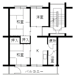旭ヶ丘住宅の間取り2