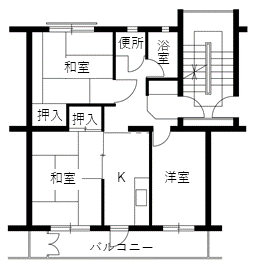 旭ヶ丘住宅の間取り3
