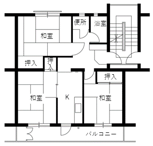 旭ヶ丘住宅の間取り4