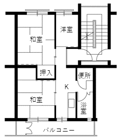 旭ヶ丘住宅の間取り6