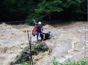 令和7年6月23日発生の水難事故、救助活動の様子