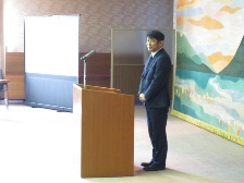 祝辞：竹内副学長の画像