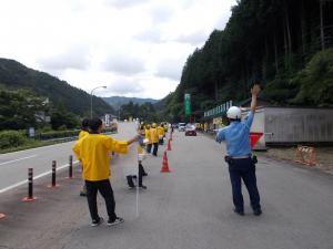 画像（竹原地区交通指導所の様子）