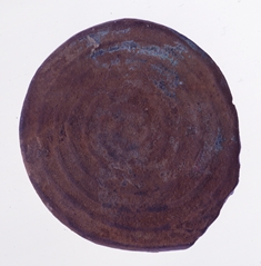 荒尾南遺跡から出土した弥生時代後期の銅鐸飾耳の表面