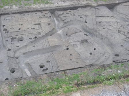 弥生時代中期の方形周溝墓（SZ191）を完掘した様子の写真