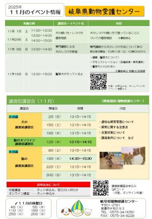 11月の予定