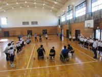 模擬試合の様子