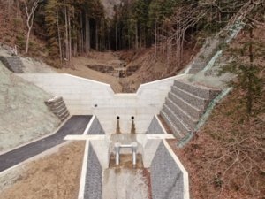 災害関連緊急砂防事業家之洞（郡上市八幡町地内）