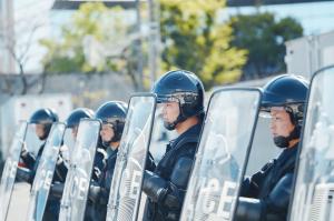 警備部隊風景 警備部機動隊