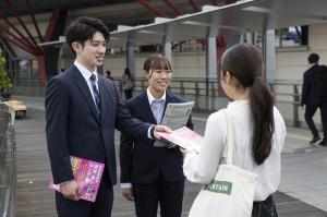 少年補導風景 防犯活動