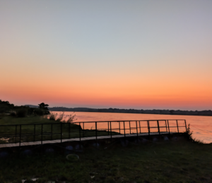 ザンベジ川での夜明け