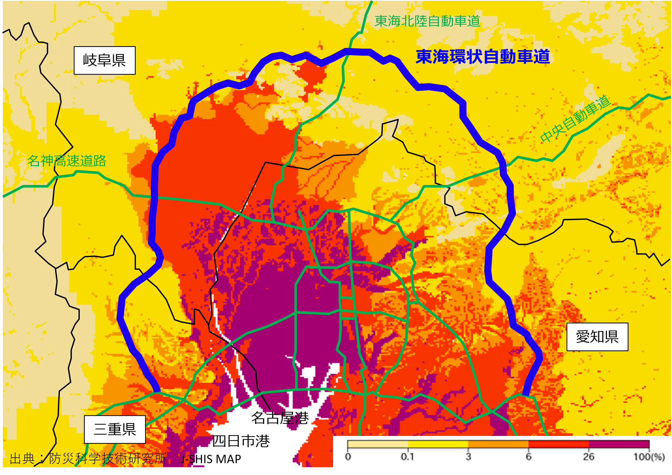 東海環状自動車道ストック効果２（災害に強いネットワーク）