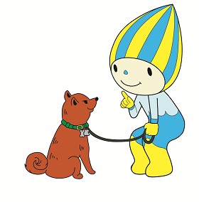 美濃柴犬とミナモ