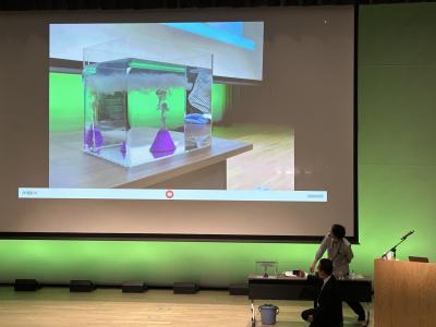 噴煙柱の水槽実験