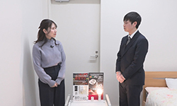 インタビューの様子