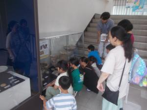 展示見学の写真です