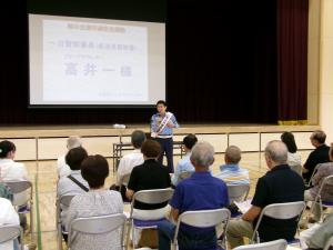 一日警察署長の交通講話