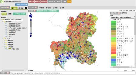 植生分布マップの画像