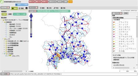 特定外来生物生息マップの画像