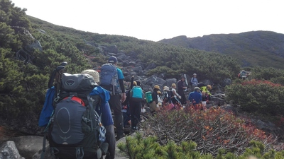 御嶽山研修登山の様子2