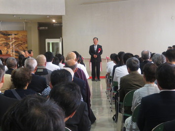 •平成30年度特別展開場式「信長・秀吉・家康と美濃池田家」の様子 •平成30年度特別展開場式「信長・秀吉・家康と美濃池田家」の様子