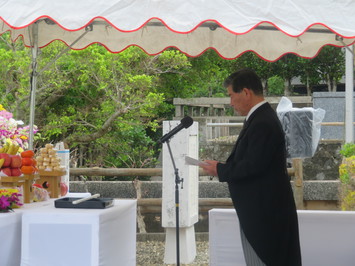 岐阜県沖縄及び南方諸地域戦没者追悼式の様子