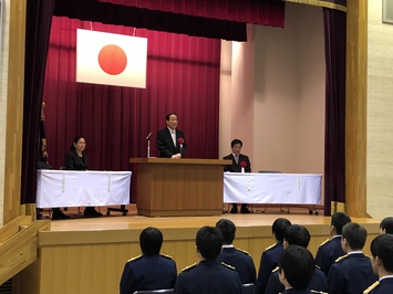 岐阜県警察学校初任科生第439期生卒業式の様子